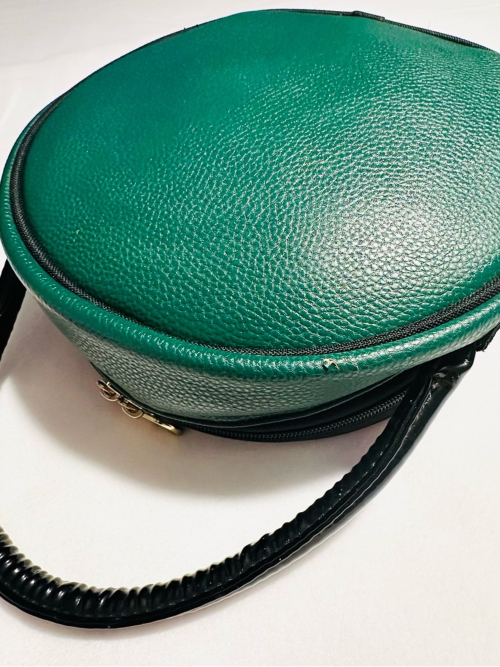 Sassy Caddy Emerald Green Round Golf Ball Top-Handle Purse Handbag - Picture 6 of 7